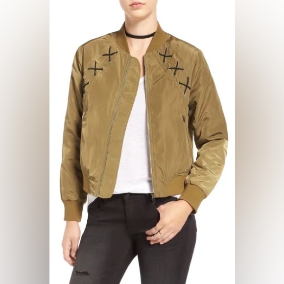 Nordstrom Jackets & Blazers - Green Bomber Jacket